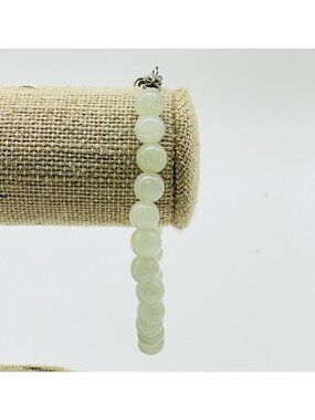 Green Aventurine Beaded Bracelet Polished Gemstone Beads Bracelet Healing Plenty